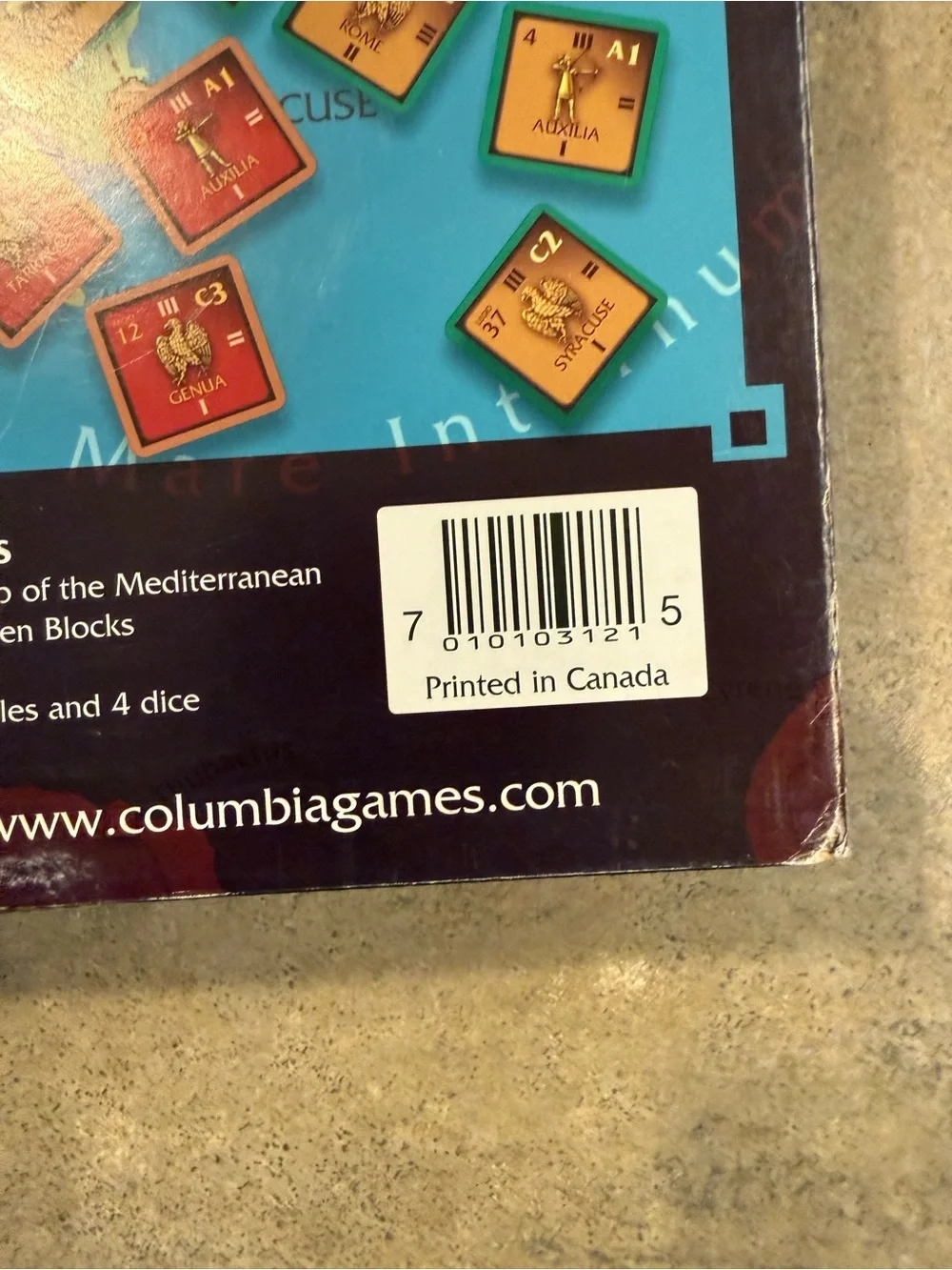 Julius Caesar Roman Civil War Game 49-45 BC by Columbia Games COMPLETE